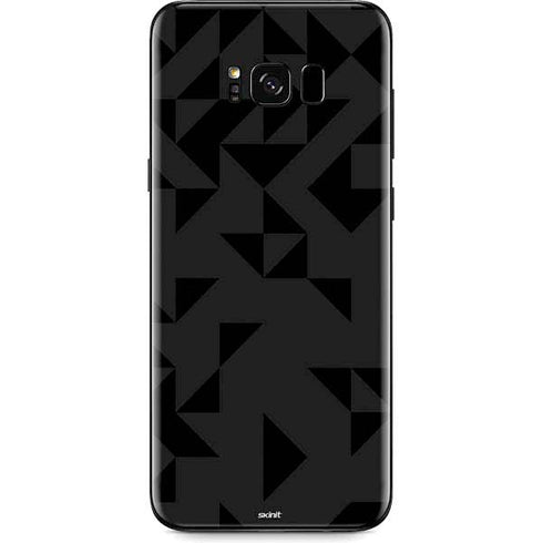 Black Geometric Galaxy S8 Skin