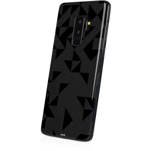 Black Geometric Galaxy S9 Plus Skin