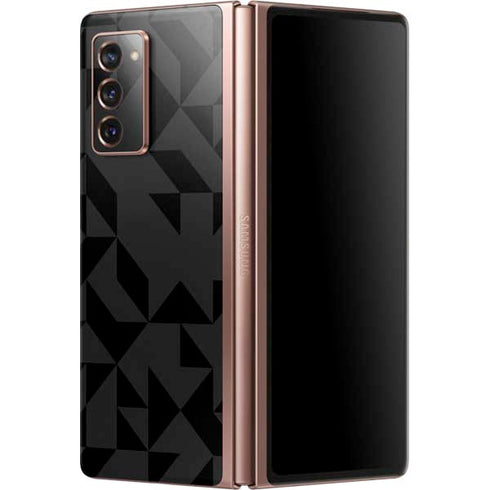 Black Geometric Galaxy Z Fold2 5G Skin