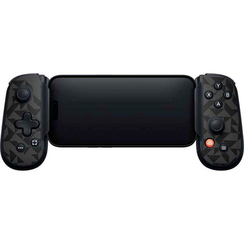 Black Geometric Backbone One for iPhone Game Controller Skin