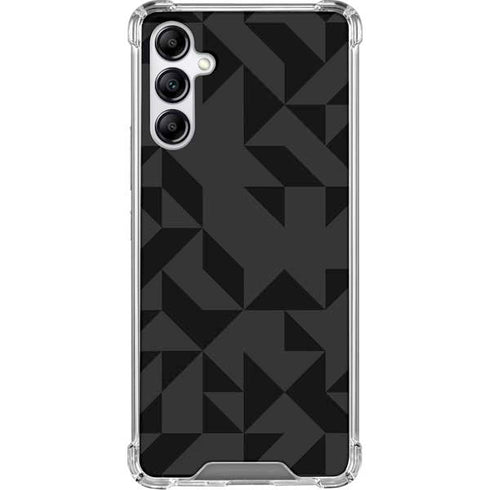 Black Geometric Galaxy A15 5G Clear Case