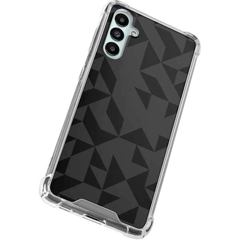 Black Geometric Galaxy A15 5G Clear Case