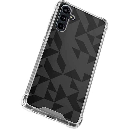Black Geometric Galaxy A54 5G Clear Case