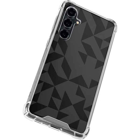 Black Geometric Galaxy S23 FE Clear Case