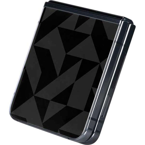 Black Geometric Galaxy Z Flip5 5G Skin