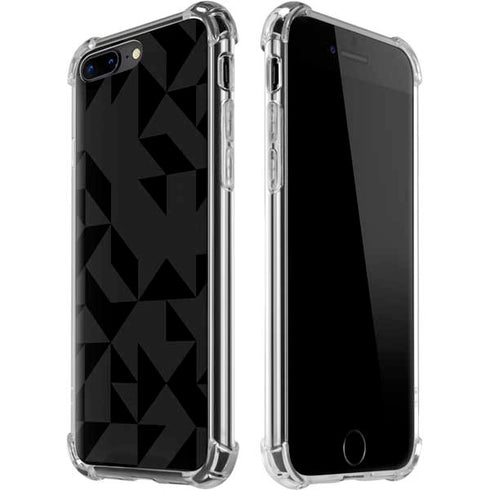 Black Geometric iPhone 7/8 Plus Clear Case
