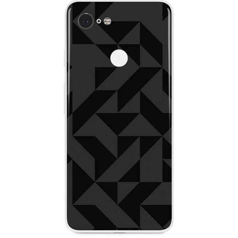 Black Geometric Google Pixel 3 Skin
