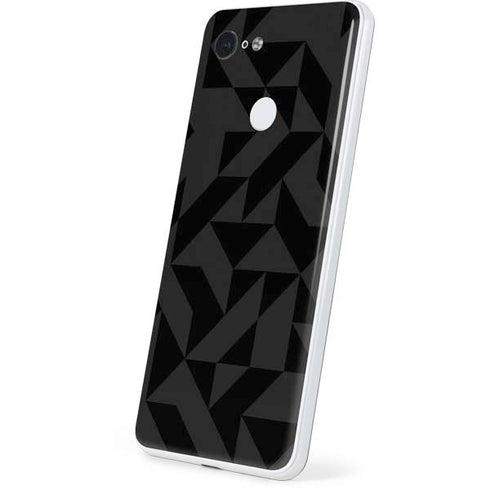Black Geometric Google Pixel 3 Skin