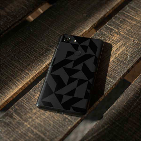 Black Geometric Google Pixel 3 Skin