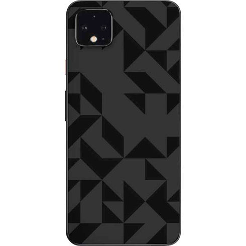 Black Geometric Google Pixel 4 XL Skin