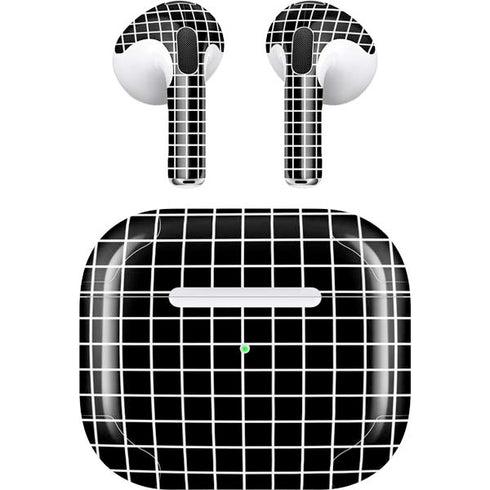 Black Grid Apple AirPods (3rd Gen 2021) Skin