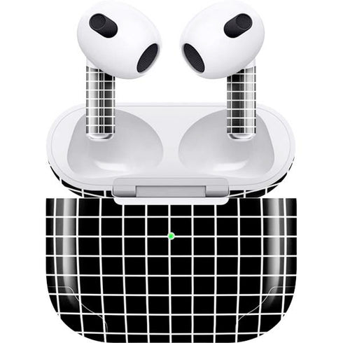 Black Grid Apple AirPods (3rd Gen 2021) Skin