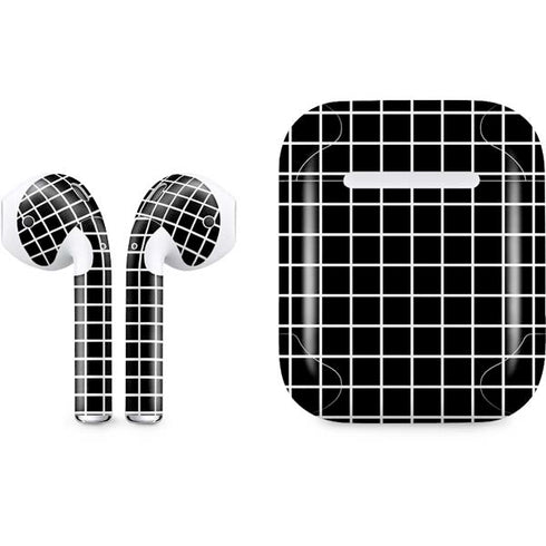 Black Grid Apple AirPods Skin