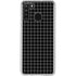 Black Grid Galaxy A21 Clear Case