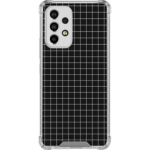 Black Grid Galaxy A33 5G Clear Case