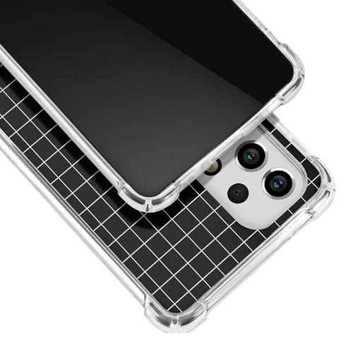 Black Grid Galaxy A33 5G Clear Case