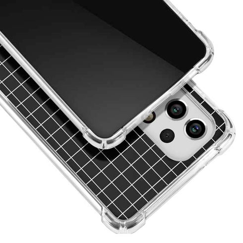 Black Grid Galaxy A53 5G Clear Case