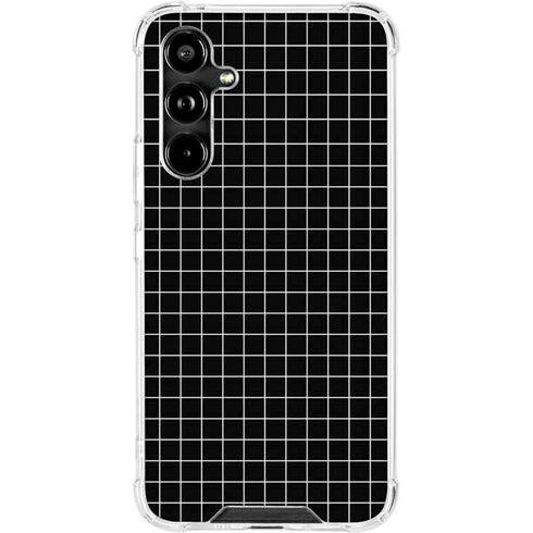 Black Grid Galaxy A54 5G Clear Case