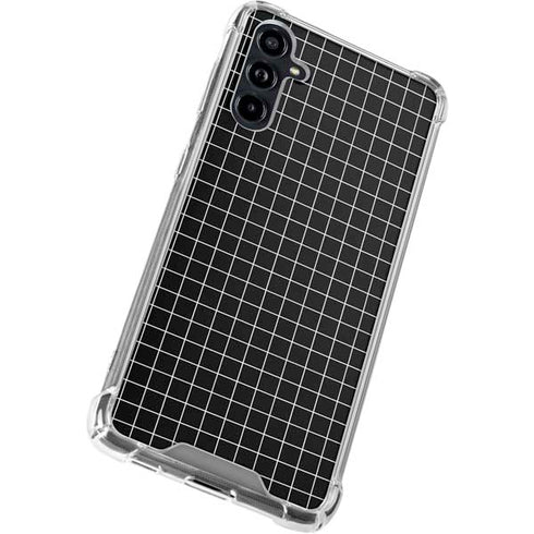 Black Grid Galaxy A54 5G Clear Case