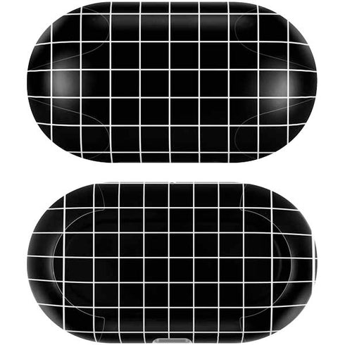 Black Grid Galaxy Buds Plus Skin