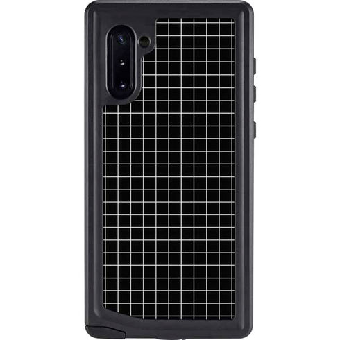 Black Grid Galaxy Note 10 Waterproof Case