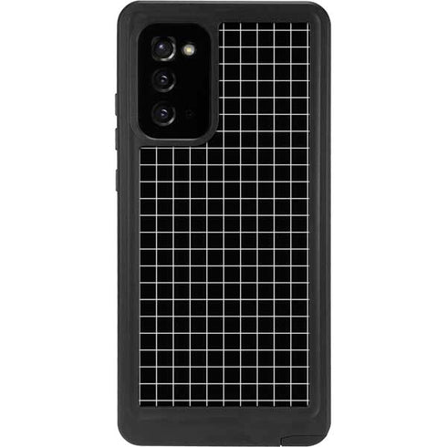 Black Grid Galaxy Note20 5G Waterproof Case