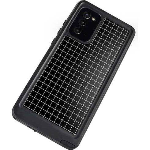 Black Grid Galaxy Note20 5G Waterproof Case