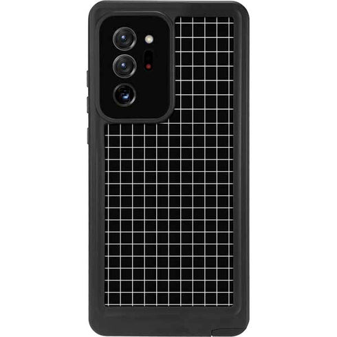 Black Grid Galaxy Note20 Ultra 5G Waterproof Case