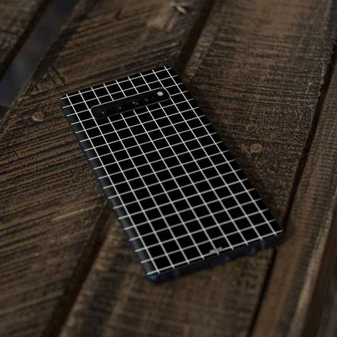 Black Grid Galaxy S10 Skin