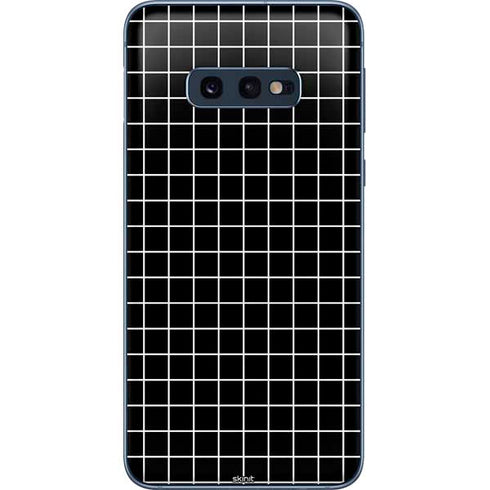 Black Grid Galaxy S10e Skin
