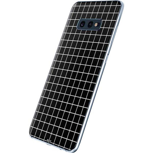 Black Grid Galaxy S10e Skin
