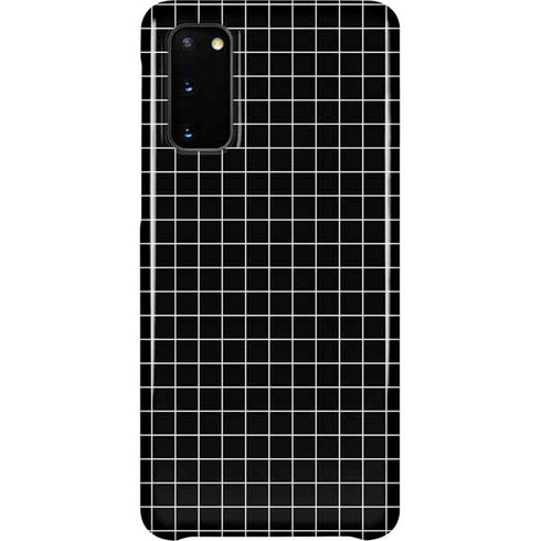 Black Grid Galaxy S20 Lite Case