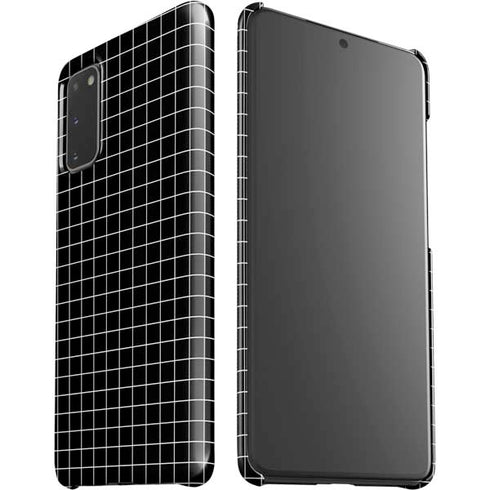 Black Grid Galaxy S20 Lite Case