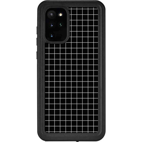 Black Grid Galaxy S20 Plus Waterproof Case