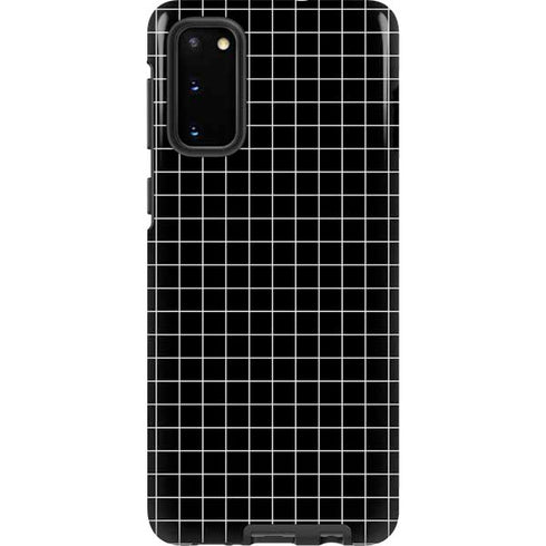 Black Grid Galaxy S20 Pro Case