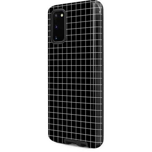 Black Grid Galaxy S20 Pro Case
