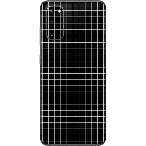 Black Grid Galaxy S20 Skin