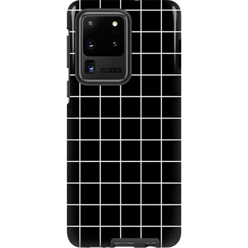 Black Grid Galaxy S20 Ultra 5G Pro Case