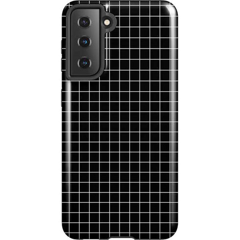 Black Grid Galaxy S21 5G Pro Case