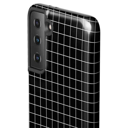 Black Grid Galaxy S21 FE Pro Case