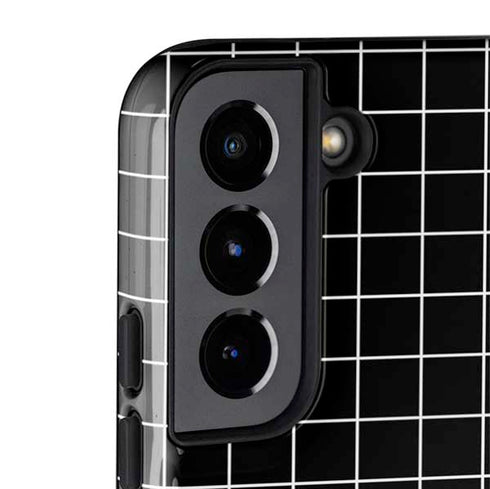 Black Grid Galaxy S22 Plus Pro Case