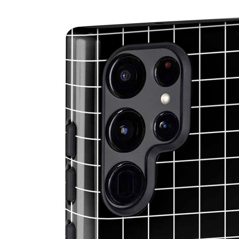 Black Grid Galaxy S22 Ultra Pro Case