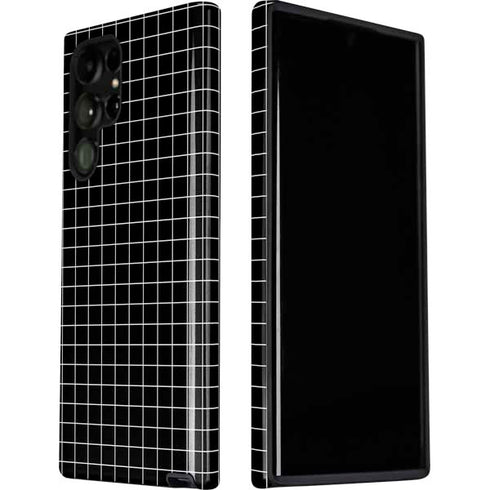 Black Grid Galaxy S22 Ultra Pro Case