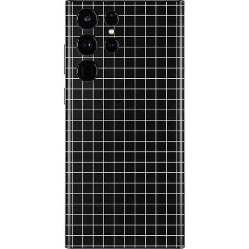 Black Grid Galaxy S22 Ultra Skin