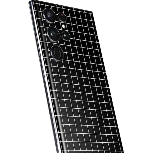 Black Grid Galaxy S22 Ultra Skin
