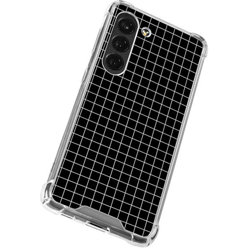 Black Grid Galaxy S23 Clear Case