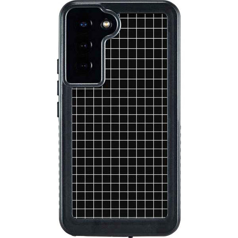 Black Grid Galaxy S23 Plus Waterproof Case