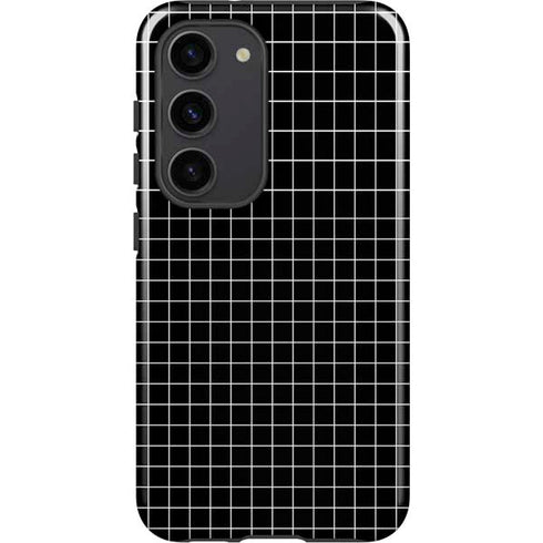 Black Grid Galaxy S23 Pro Case