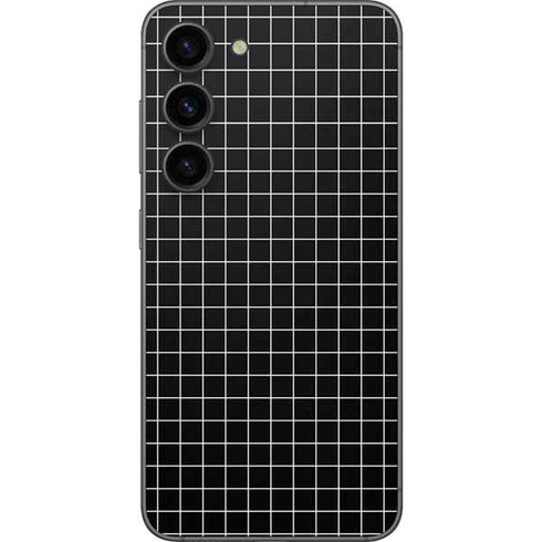 Black Grid Galaxy S23 Skin