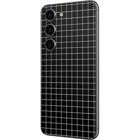 Black Grid Galaxy S23 Skin